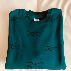 Reebok Fleece Sweatshirt Classic Fit Forest Green 2XL Men’s